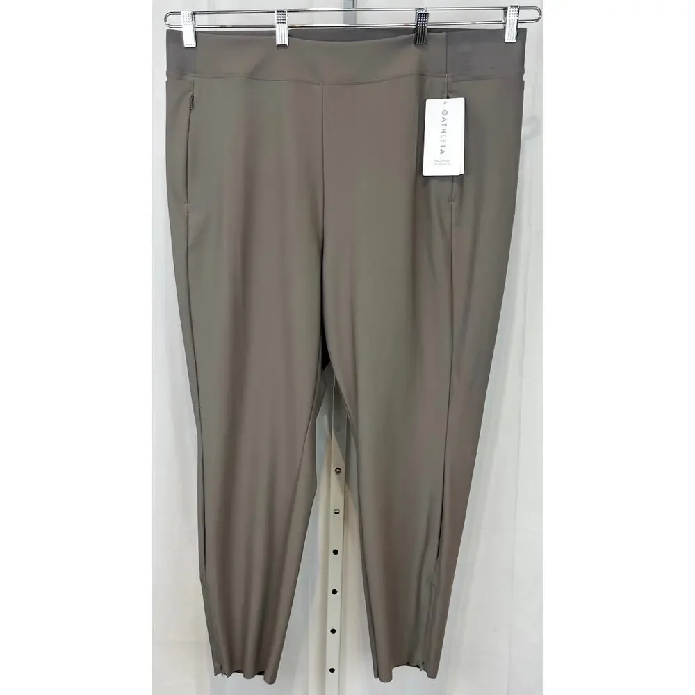 NWT ATHLETA Stellar Tight 982974 Pull On Zip Ankle Stretch Pockets Taupe 24 Plus - Picture 8 of 8